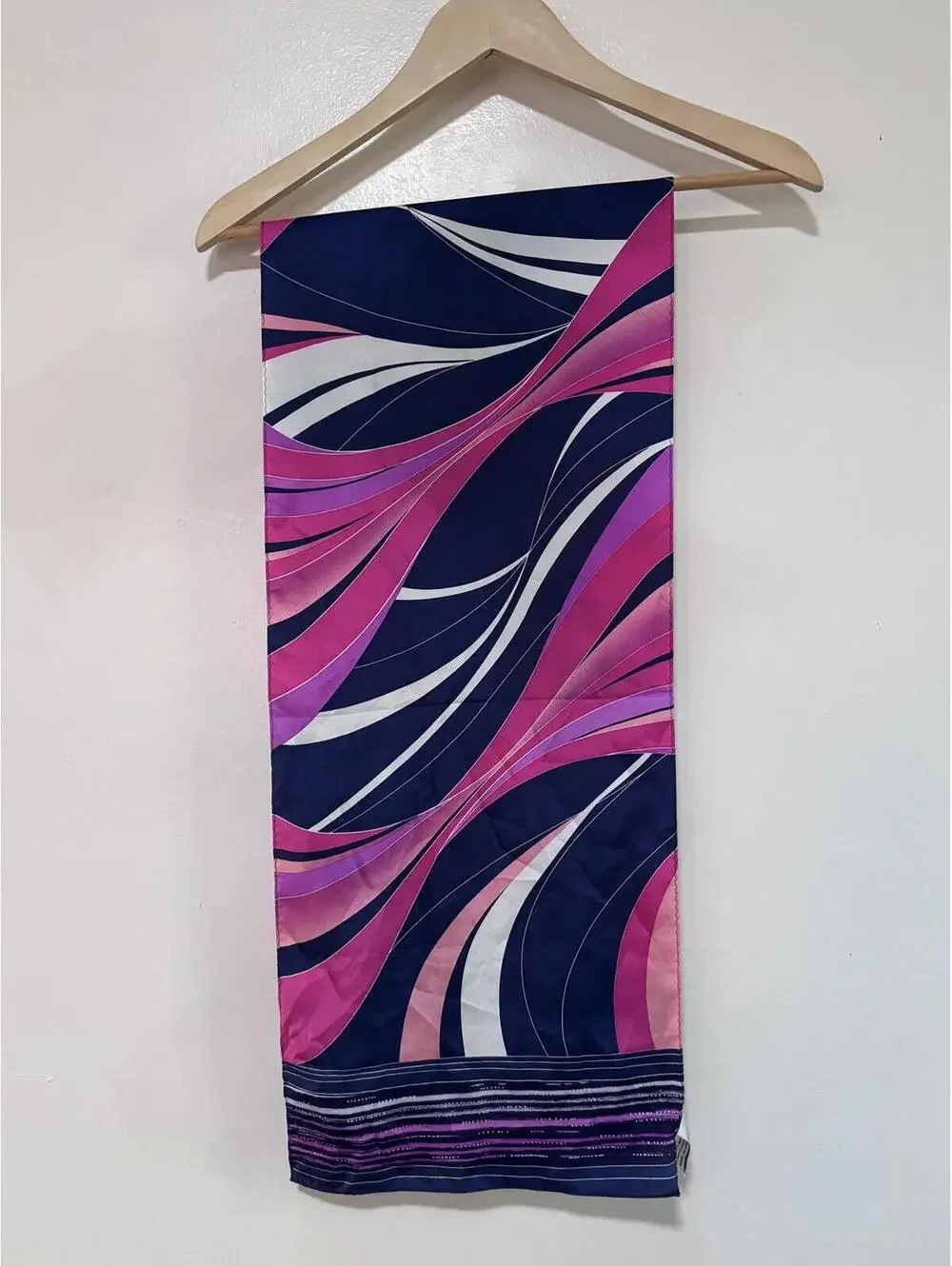 Oscar de la Renta 100% Silk Hair Scarf 11